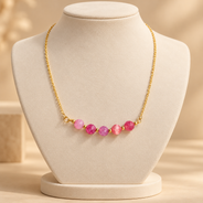 Ruby Ember Red Quartz Mini Necklace