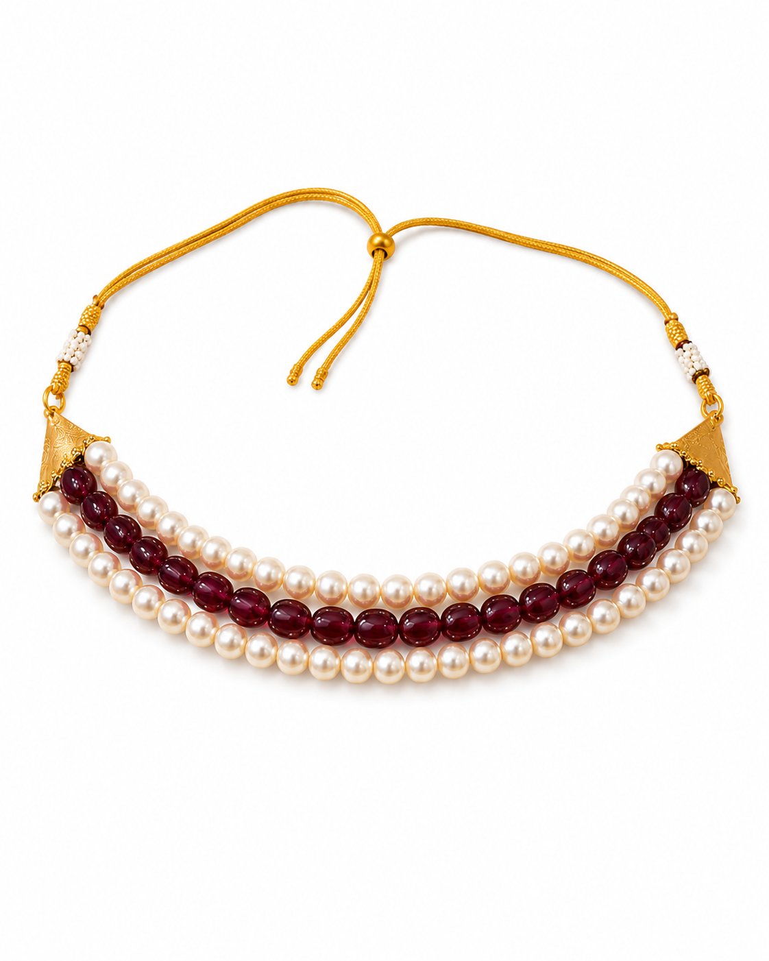 Ruby Grace Pearl Choker – view 2 | Pathrohi