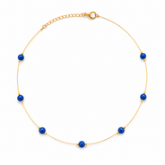 Blue Dew Fine-Wire Necklace – view 1 | Pathrohi