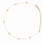 Rose Quartz Dew Fine-Wire Necklace – view 1 | Pathrohi