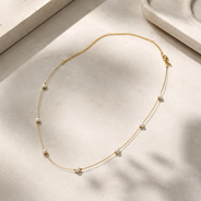 Pearl Dew Fine-Wire Necklace – view 3 | Pathrohi