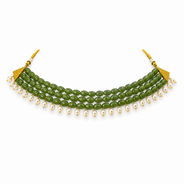 Emerald Royale Pearl Choker – view 9 | Pathrohi