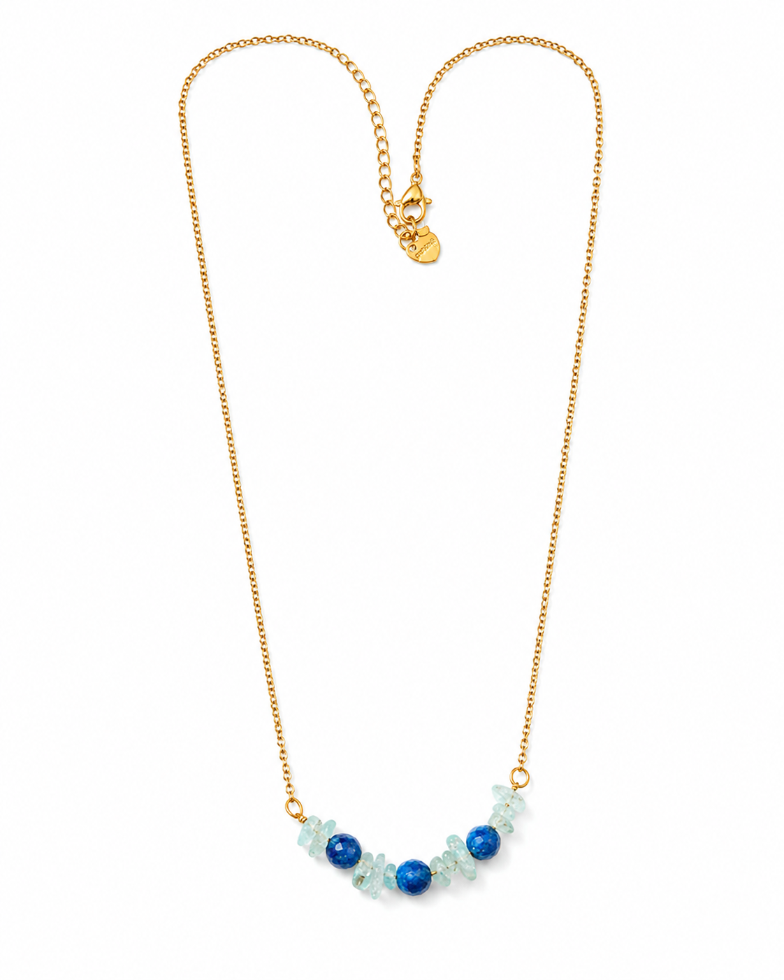 Ocean Forest Aventurine & Blue Onyx Mini Necklace – view 7 | Pathrohi