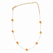 Citrine Dew Fine-Wire Necklace – view 6 | Pathrohi
