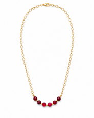 Ruby Ember Red Quartz Mini Necklace – view 5 | Pathrohi