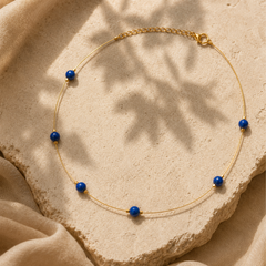 Blue Dew Fine-Wire Necklace