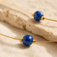 Blue Dew Fine-Wire Necklace – view 3 | Pathrohi